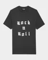 Zadig & Voltaire Edwin Embellished Rock N Roll T-shirt In Carbone