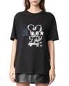 Zadig & Voltaire Edwin Happy Mouse T-shirt In Black