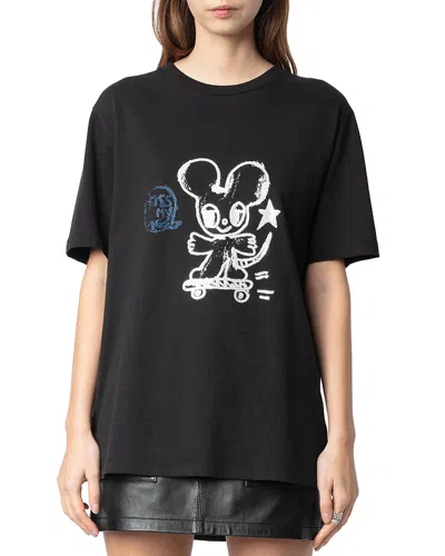 ZADIG & VOLTAIRE EDWIN HAPPY MOUSE TEE