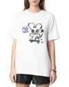 Zadig & Voltaire Edwin Happy Mouse Tee In White