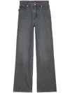 Zadig & Voltaire Elio Straight-leg Jeans In Grey
