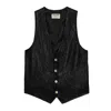 ZADIG & VOLTAIRE EMILIE CRINKLED LEATHER WAISTCOAT