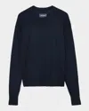 Zadig & Voltaire Emmy Cutout Merino Wool Sweater In Encre