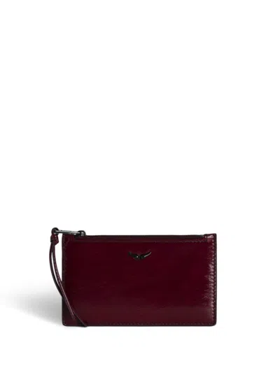 Zadig & Voltaire Eternal Coin Purse In Red