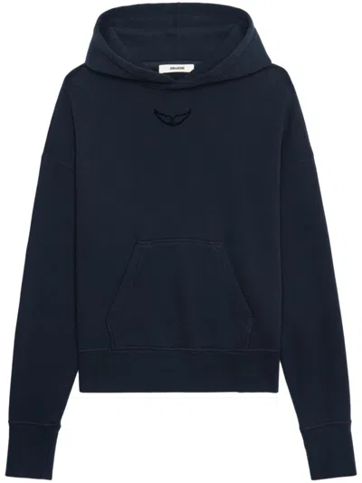 Zadig & Voltaire Fallen Angel Hoodie In Blue