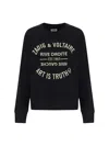 Zadig & Voltaire Logo-embroidered Organic-cotton Sweatshirt