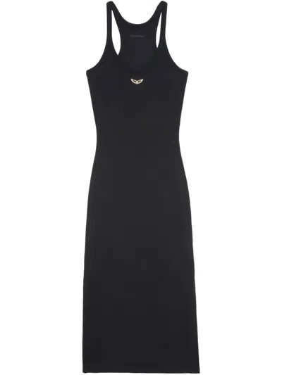 ZADIG & VOLTAIRE FINE-RIBBED MIDI DRESS