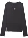 Zadig & Voltaire Fishnet T-shirt In Grey