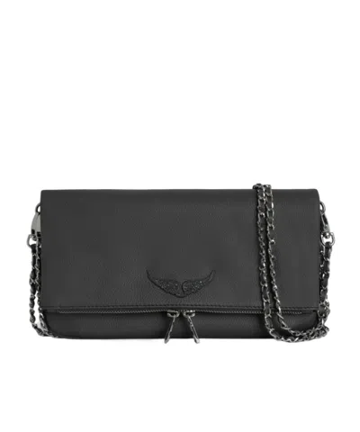 Zadig & Voltaire Flip Shoulder Bag In Black
