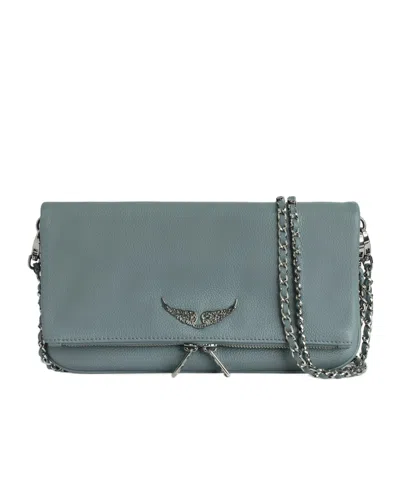 Zadig & Voltaire Flip Shoulder Bag In Green