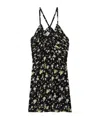 Zadig & Voltaire Floral-print Ruched Minidress In Black
