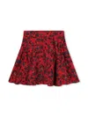 Zadig & Voltaire Floral-print Skirt In Red