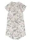 Zadig & Voltaire Floral-print Twill Dress In 中性色