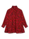 Zadig & Voltaire Floral Shirt Dress In Red
