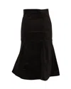 Zadig & Voltaire Fluted Midi Skirt In Brown Cotton In Brown