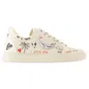 Zadig & Voltaire Women's La Flash Embellished Lace Up Low Top Sneakers In Silver