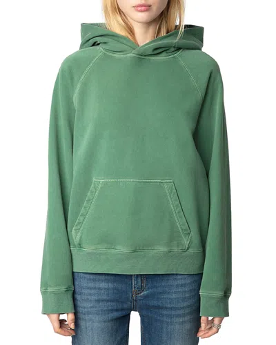 Zadig & Voltaire Rhinestone-embellished Hoodie In Coriander