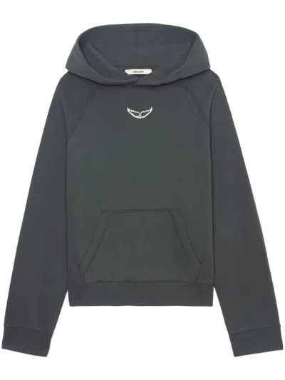 Zadig & Voltaire Georgy Hoodie In Carbone