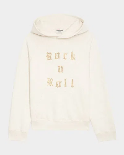 ZADIG & VOLTAIRE GEORGY ROCK N ROLL EMBROIDERED HOODIE