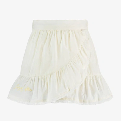 Zadig & Voltaire Kids' Girls Ivory Cotton Ruffle Skirt
