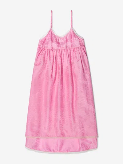 Zadig & Voltaire Kids' Girls Silk Jacquard Dress 16 Yrs Pink