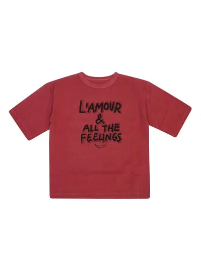 Zadig & Voltaire Kids' Graphic Print Cotton T-shirt In Red