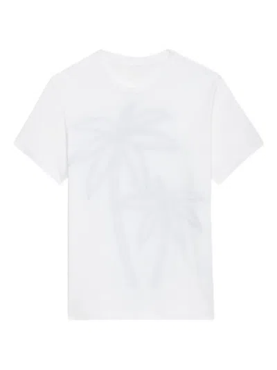 Zadig & Voltaire Graphic-print Organic-cotton T-shirt In White