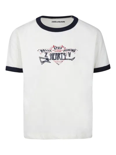 Zadig & Voltaire Kids' Graphic-print T-shirt In White
