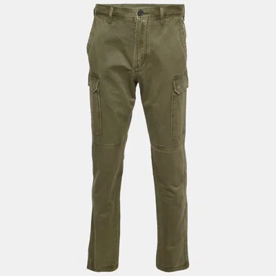 Pre-owned Zadig & Voltaire Green Faded Cotton Cargo Trousers M