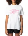 Zadig & Voltaire Edwin Co Hearts T-shirt In Blanc