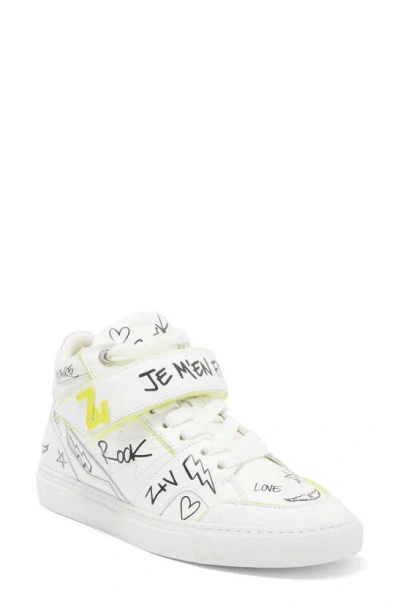 Zadig & Voltaire High Flash Sneaker In White