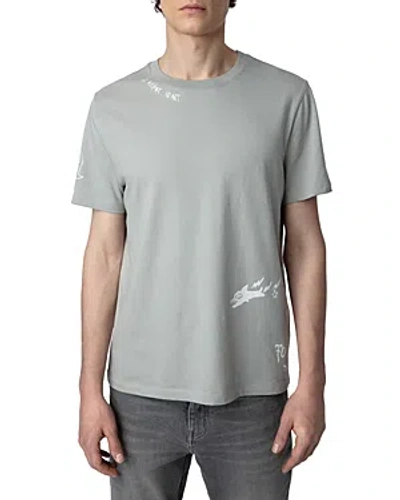 Zadig & Voltaire Humberto Cruz Cotton Tee In Oyster