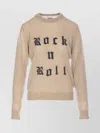 Zadig & Voltaire Ivy Geology Crewneck Knitwear With Embroidered Text