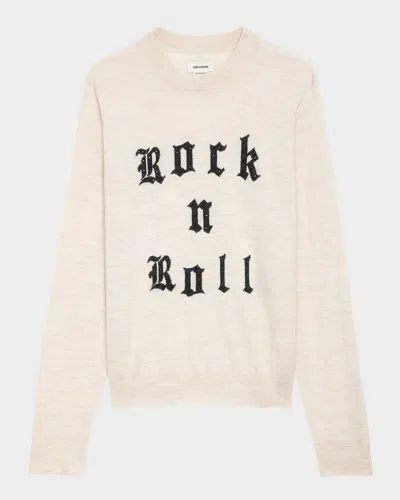 Zadig & Voltaire Ivy Rock N Roll Wool Sweater In Geology