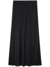 Zadig & Voltaire Womens Noir Jeanne Jacquard-print High-rise Silk Midi Skirt In Black