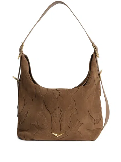 Zadig & Voltaire Jane Shoulder Bag In Brown