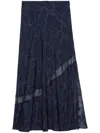 Zadig & Voltaire Jayla Midi Skirt In Blue