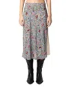 Zadig & Voltaire Zadig&voltaire Jayla Soft British Flowers In Mist