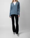 Zadig & Voltaire Button-up Cashmere Cardigan In Multi