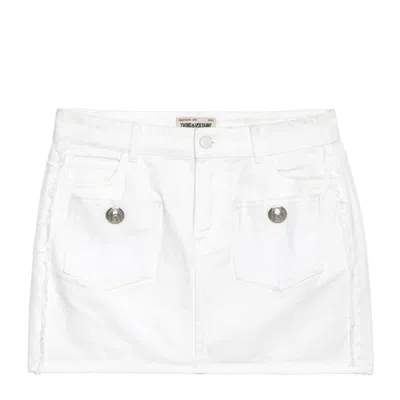 Zadig & Voltaire Joa Denim Mini Skirt In Judo