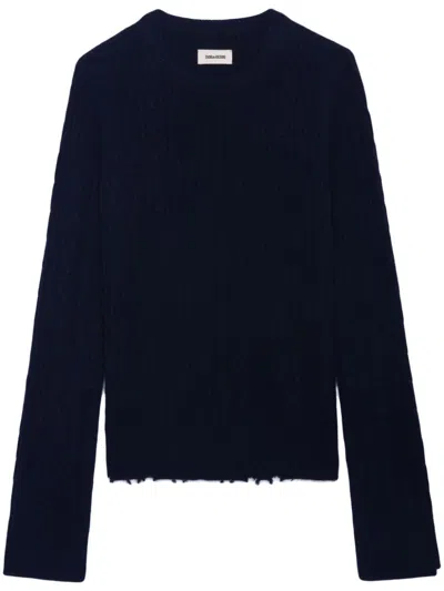 Zadig & Voltaire Jonasson Sweater In Blue