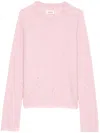 Zadig & Voltaire Jonasson Cashmere Sweater In Pink