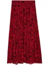 Zadig & Voltaire Joyo Soft Skirt In Red