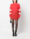 Zadig & Voltaire Junko Cuir Leather Miniskirt In Multi