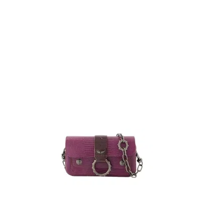 Zadig & Voltaire Kate Wallet - Leather - Purple In Burgundy