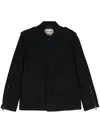 Zadig & Voltaire Keegan Moleskine Cotton Jacket In Blue