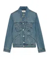 Zadig & Voltaire Kioka Denim Jacket In Blue