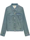 Zadig & Voltaire Womens Kioky Fitted Denim Jacket Light Blue In Blue