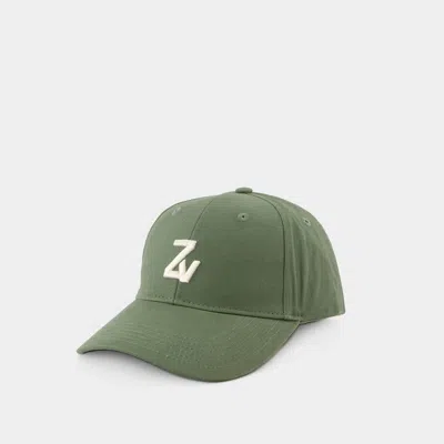 Zadig & Voltaire Klelia Zv Initiale Cap - Cotton - Khaki