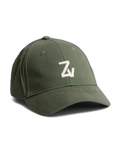 Zadig & Voltaire Klelia Zv Initiale Noir Cap In Khaki
